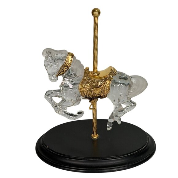 Crystal Prancer By William Dentzel III The Franklin Mint Carousel Horse Germany - Picture 1 of 15